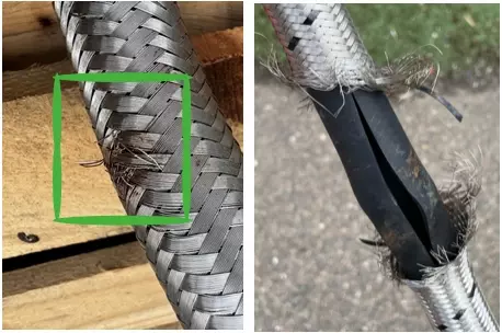 Metal braided hoses